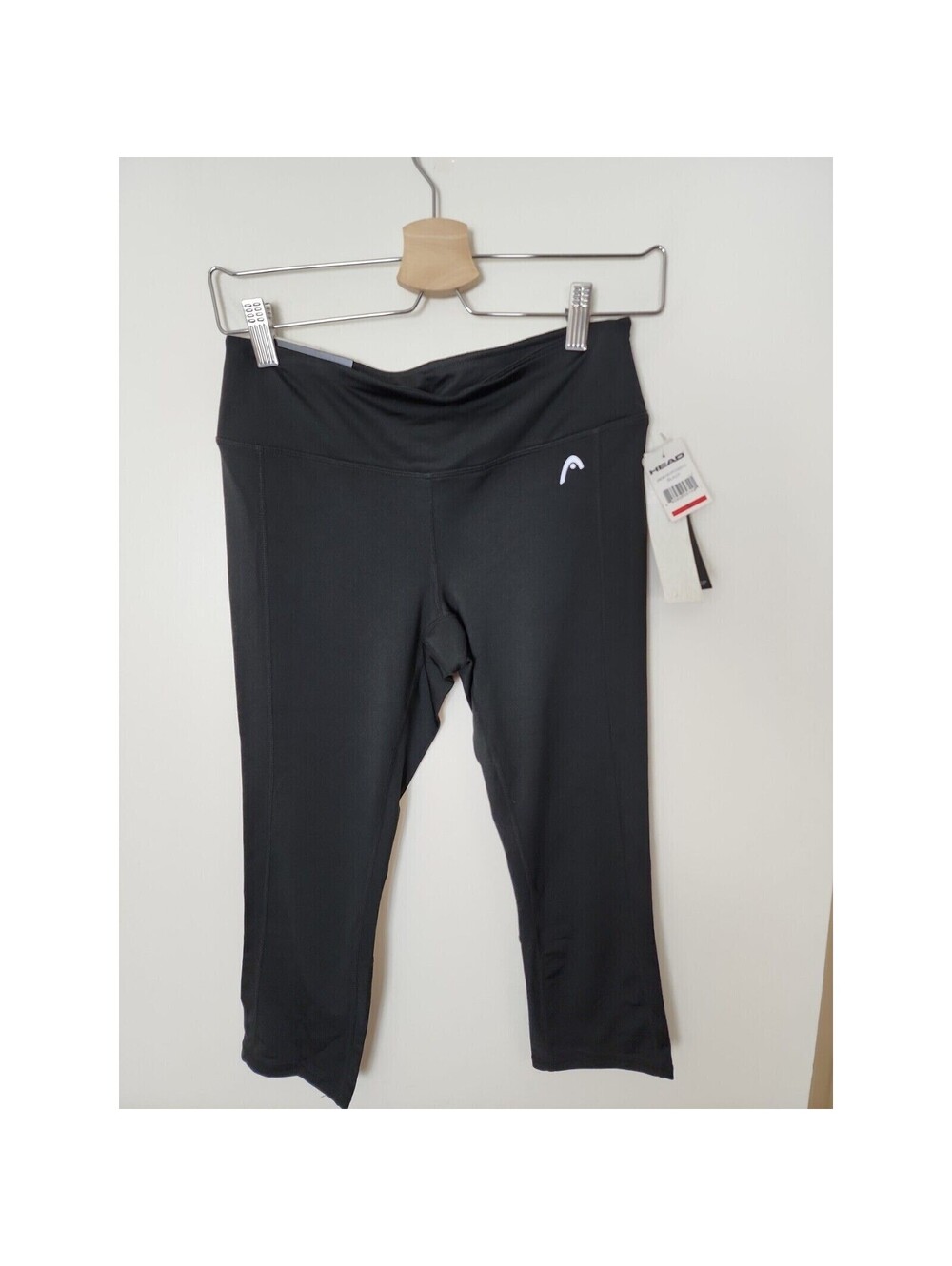 Head Women's Size Small S Black Capri Leggings Tight Fit Mid Rise New NWT